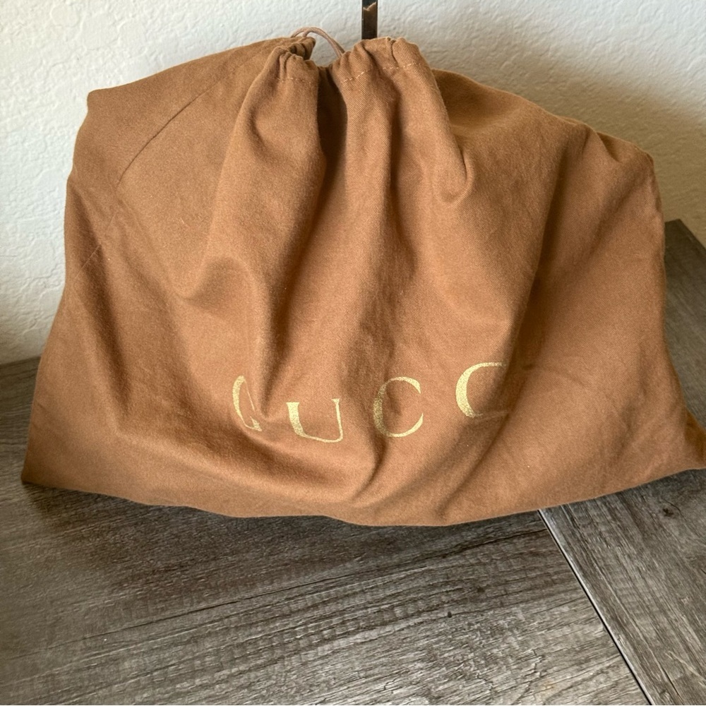 🔥AUTHENTIC GUCCI BLACK DENIM & LEATHER TOTE BAG🔥 - Picture 16 of 16